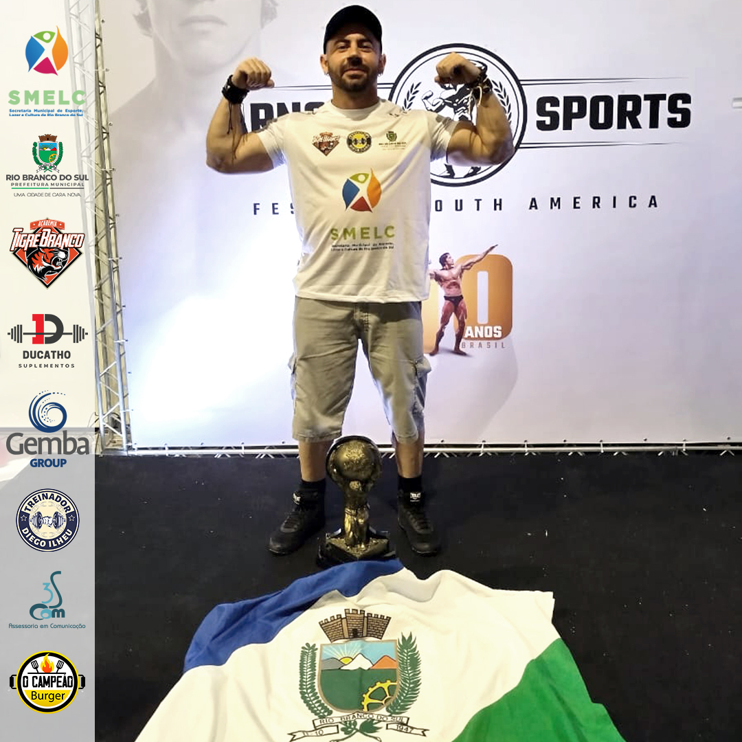 Júlio Ferraz é hexacampeão do Arnold Classic de Power Bíceps