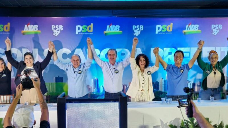 Convenção oficializa candidatura de Edson Scabora como prefeito de Maringá e Ana Nerry como vice