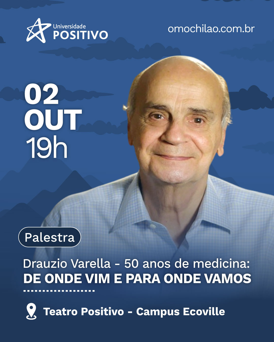 Drauzio Varella, Martinho da Vila, Paulinho da Viola e muito mais na programação de outubro do Teatro Positivo e Teatro UP Experience