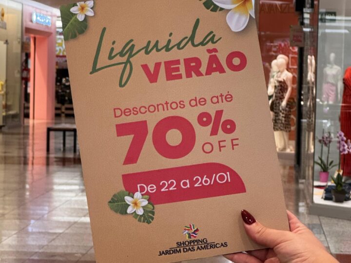 Liquida: o calor das promoções está de volta no Shopping Jardim das Américas