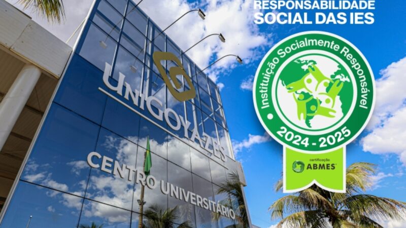 UniGoyazes recebe Selo Instituição Socialmente Responsável