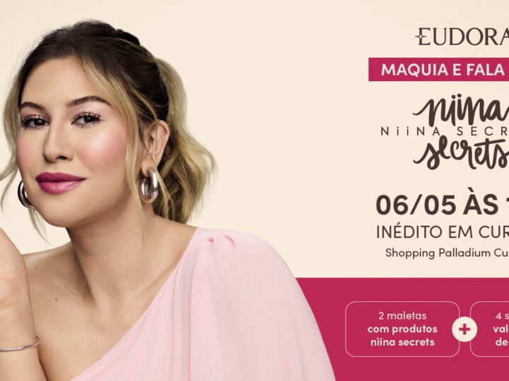 Niina Secrets desembarca em Curitiba com experiência exclusiva e gratuita