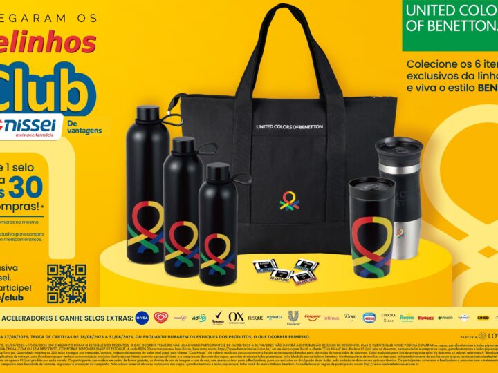 Campanha Selinhos Club Nissei traz brindes exclusivos da linha Black Benetton para clientes fidelizados