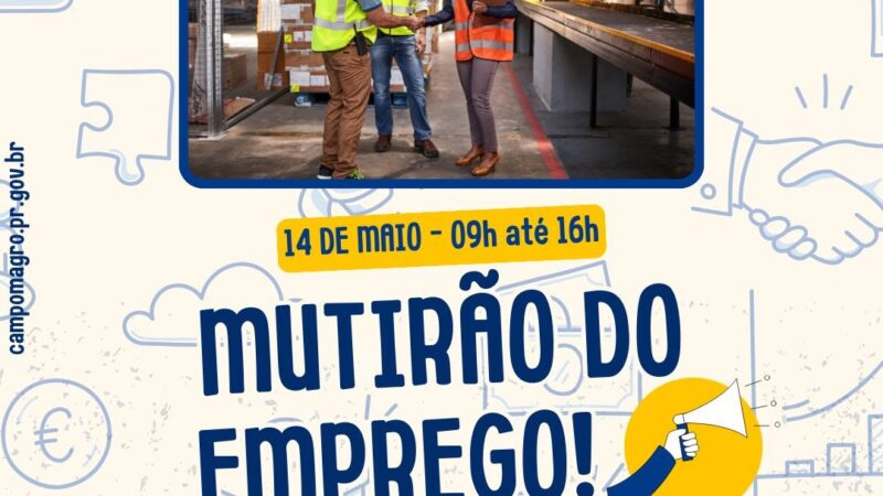 Agência do Trabalhador realiza Mutirão do Emprego em Campo Magro