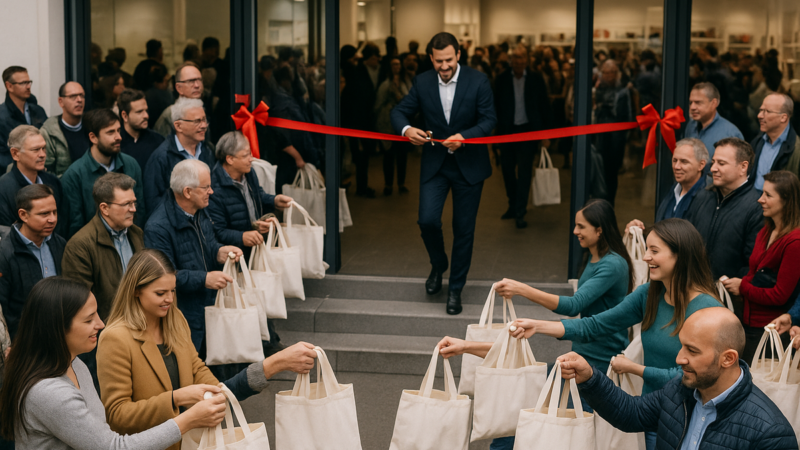 Brindes personalizados criam vínculo em inaugurações