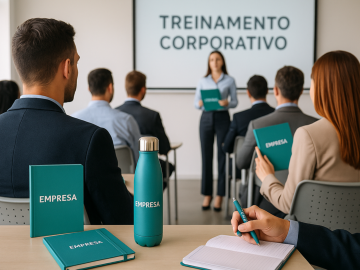 Brindes personalizados reforçam treinamentos corporativos