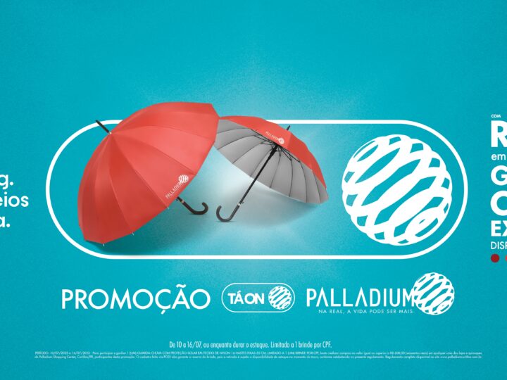Shopping Palladium Curitiba lança campanha de inverno com guarda-chuva exclusivo como presente
