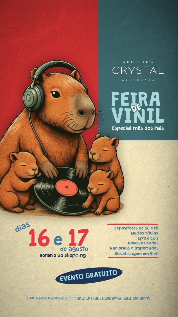 Feira de Vinil no Shopping Crystal: Uma Celebração ao Crescimento do Mercado de Discos