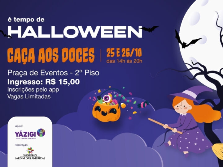 Shopping Jardim das Américas promove Caça aos Doces de Halloween em parceria com o Yázigi