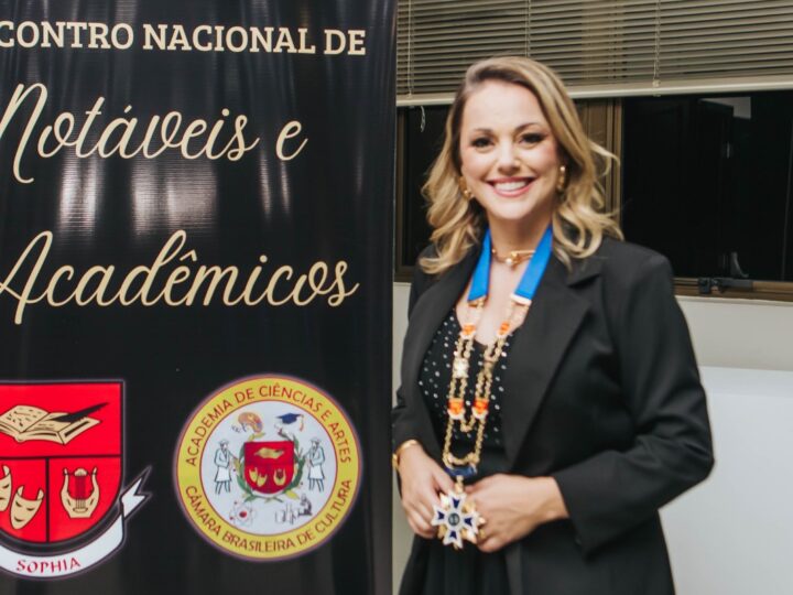 Giselle Suardi é condecorada com o Grão-Colar da Comunicação pela Câmara Brasileira de Cultura