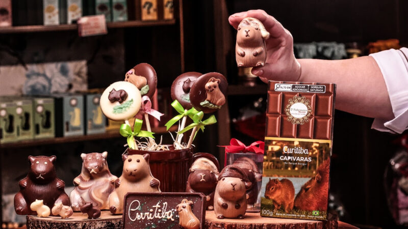Capivaras são aposta de chocolataria Curitibana para o Dia das Crianças