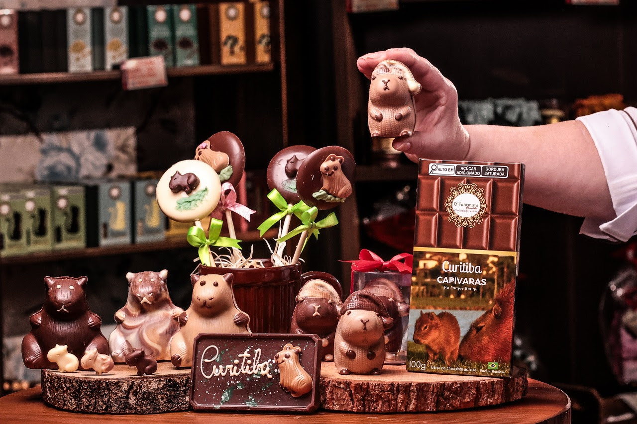 Capivaras são aposta de chocolataria Curitibana para o Dia das Crianças