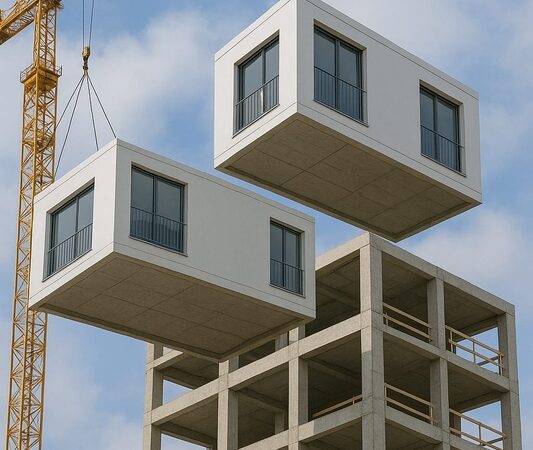 Sistema constrói estrutura e apartamentos ao mesmo tempo