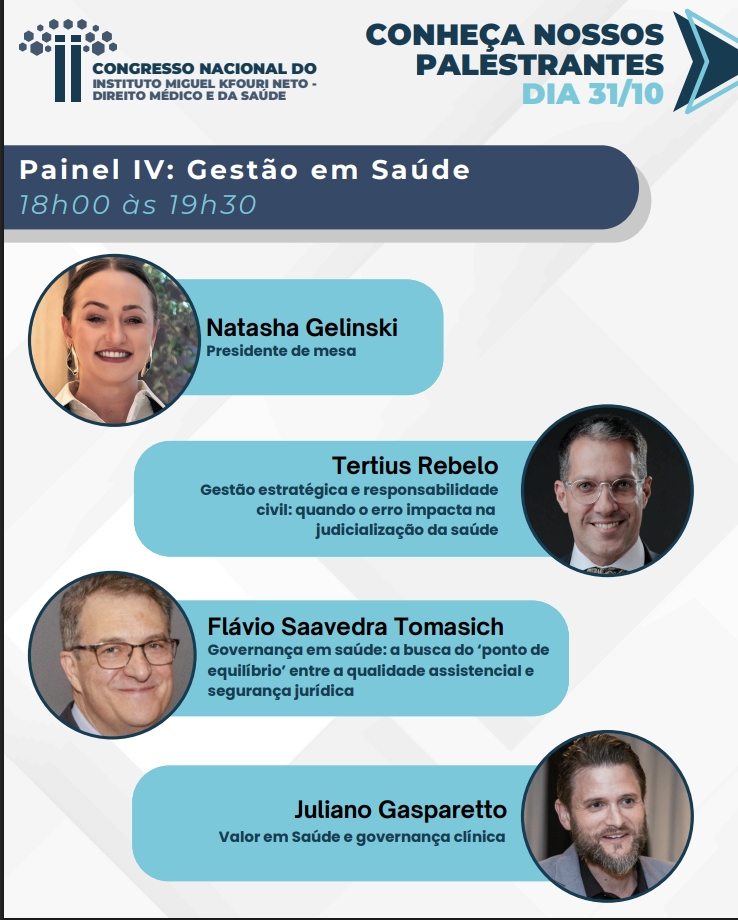 Governança hospitalar do Grupo Marista é destaque em congresso sobre direito e saúde