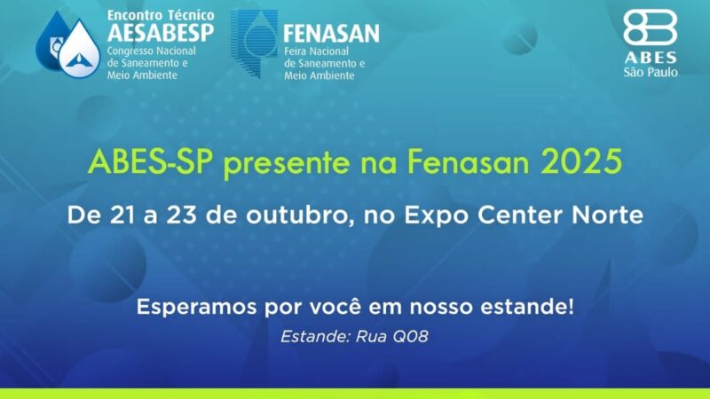 ABES-SP lança 5ª ed. de “Abastecimento de Água” na Fenasan