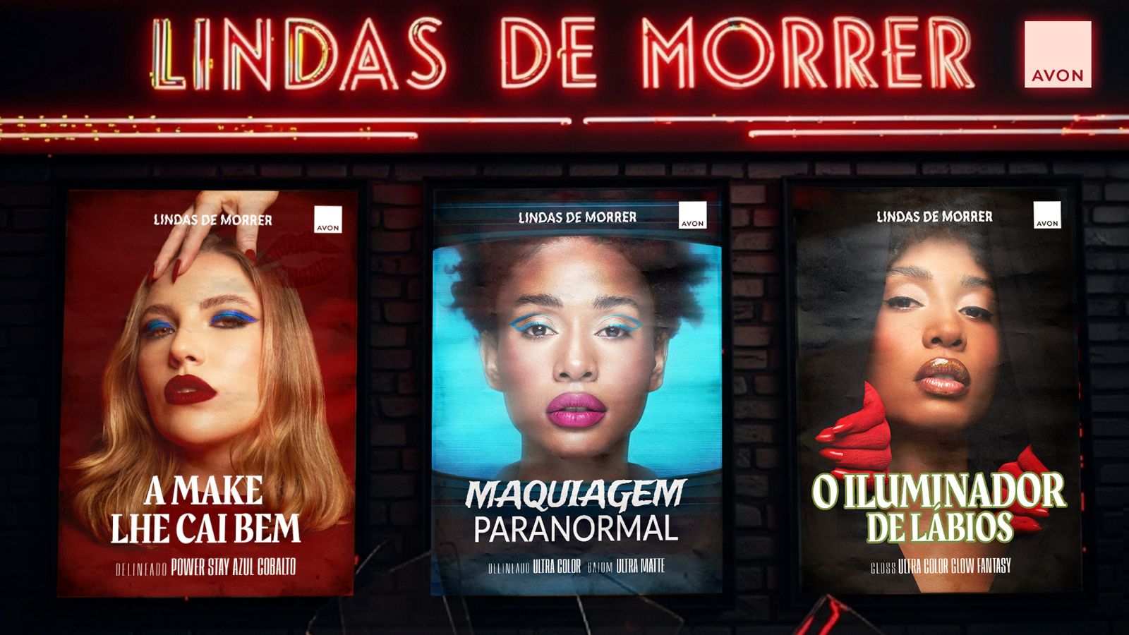 Avon transforma selfies em maquiagens de Halloween e pôsteres de terror no Tik Tok com campanha “Lindas de Morrer”