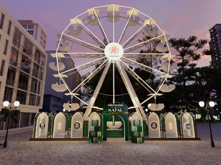 O Boticário celebra o Natal de Curitiba com Roda-Gigante e árvore decorada na Rua VX de Novembro