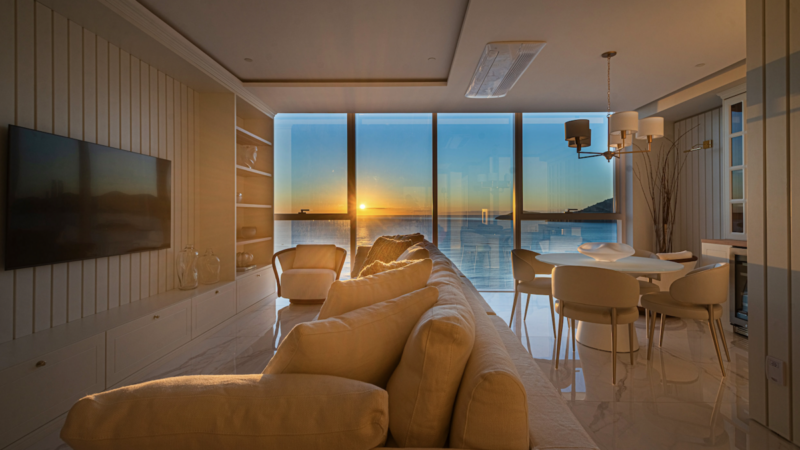 Apartamento une estilo Hamptons e tecnologia em BC