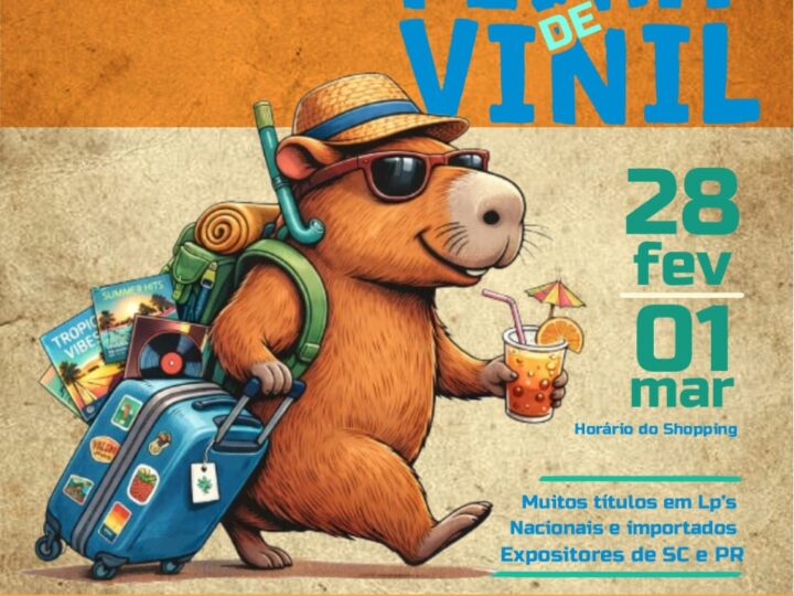 Feira de Vinil retorna ao Shopping Crystal com mais de 7 mil LPs à venda e edição especial nos dias 28 de fevereiro e 1º de março