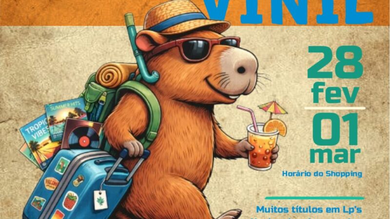 Feira de Vinil retorna ao Shopping Crystal com mais de 7 mil LPs à venda e edição especial nos dias 28 de fevereiro e 1º de março