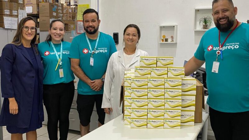 Unipreço doa 1.800 autotestes de dengue para Guaratuba