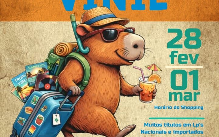 Neste fim de semana: Feira de Vinil volta ao Shopping Crystal com mais de 7 mil LPs e programação para os amantes da música