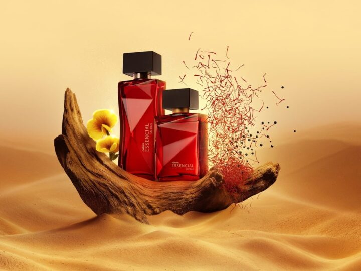 Natura lança Essencial Safran, fragrância que une o luxuoso açafrão da perfumaria árabe com o ishpink, joia amazônica