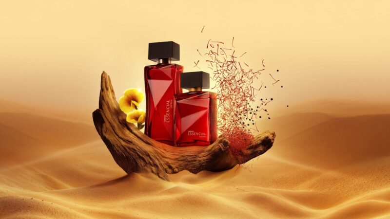 Natura lança Essencial Safran, fragrância que une o luxuoso açafrão da perfumaria árabe com o ishpink, joia amazônica