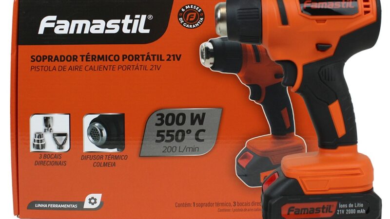 Resultado de especialista em casa: novo soprador térmico portátil da Famastil facilita reparos e acabamentos