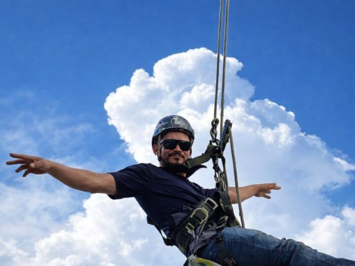 CEO participa de inspeções descendo em fachadas de prédios