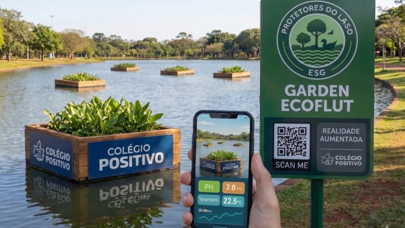 Projeto de estudantes do Ensino Médio propõe jardins flutuantes para recuperação de lagos urbanos