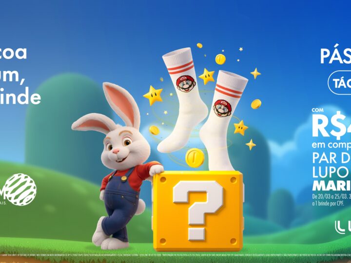 Palladium Curitiba celebra lançamento de Super Mario Bros. Movie com campanha de Páscoa inspirada no universo do personagem