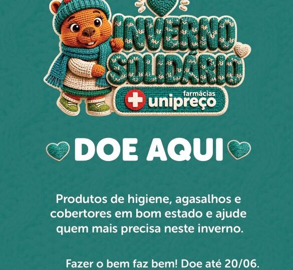 Farmácias Unipreço transforma lojas em pontos de arrecadação para campanha do agasalho no Paraná