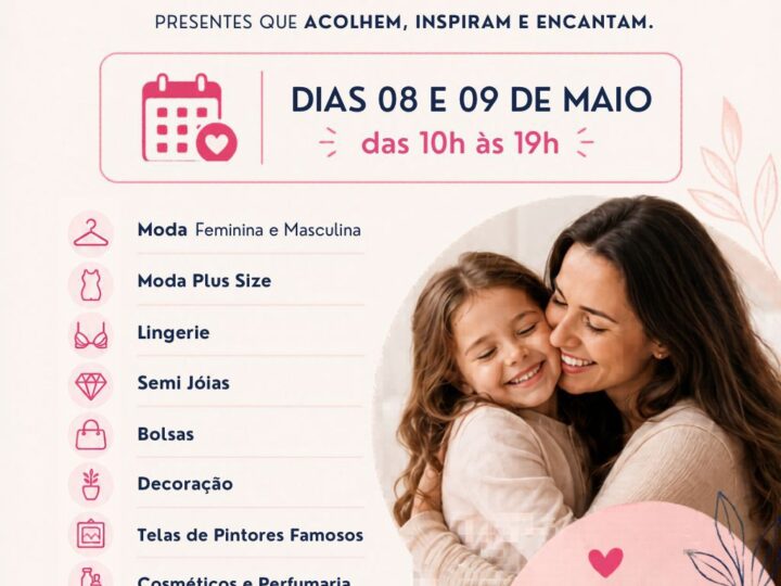 Mega bazar beneficente une moda, gastronomia e solidariedade em Curitiba no Dia das Mães