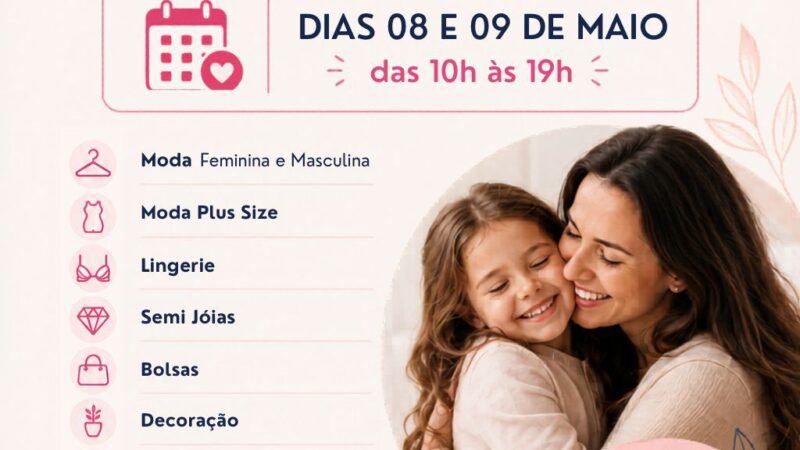 Mega bazar beneficente une moda, gastronomia e solidariedade em Curitiba no Dia das Mães