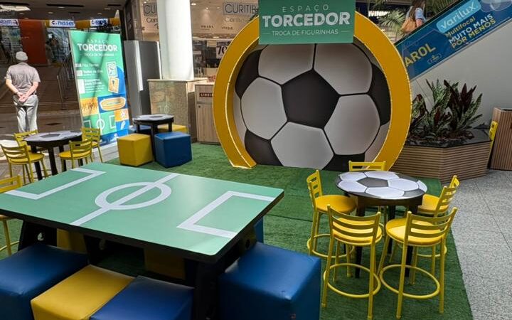 Shopping Jardim das Américas entra no clima do mundial com Espaço Torcedor para troca de figurinhas