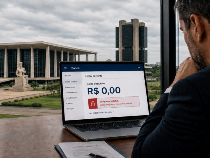 Conta bloqueada judicialmente exige resposta rápida