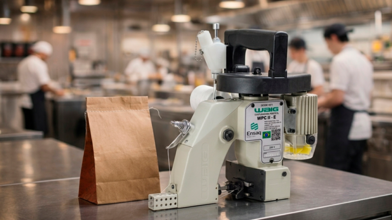 Costura de sacarias passa a ser usada no delivery