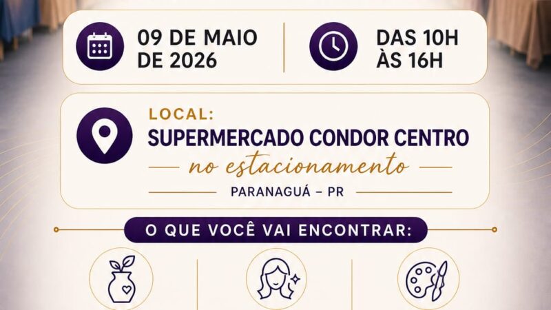 Feira do Empreendedor  acontece neste sábado em Paranaguá 