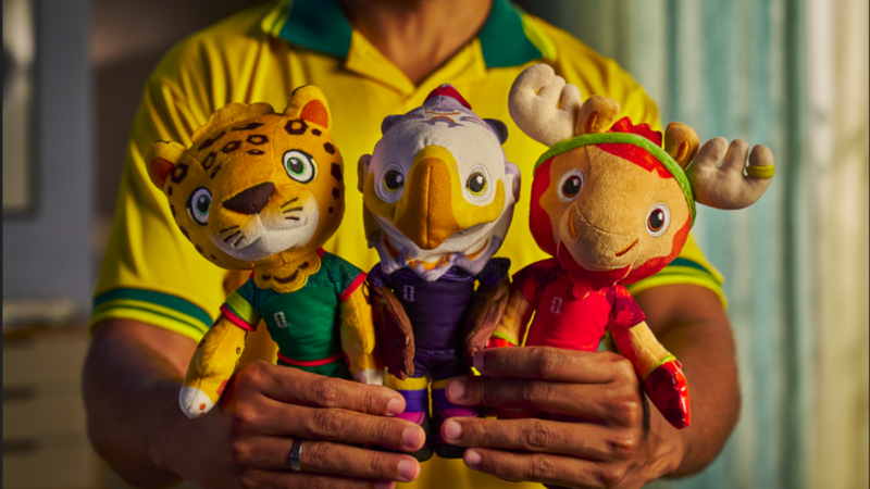 Promoção disponibiliza mascotes oficiais da Copa