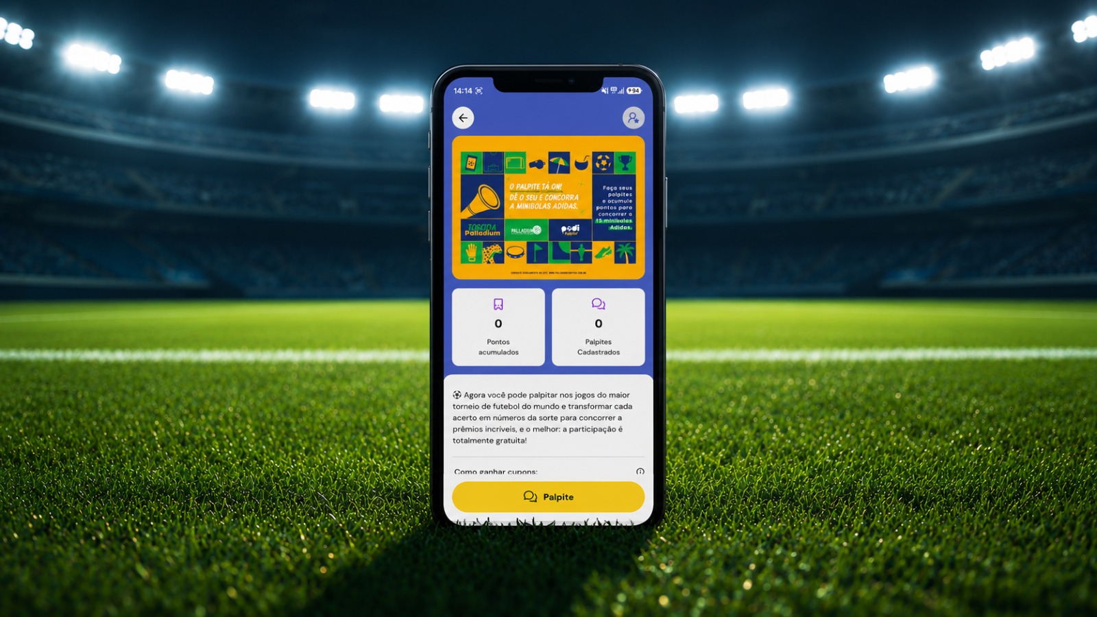 Palladium Curitiba transforma torcida em prêmio com campanha que une palpites de jogos