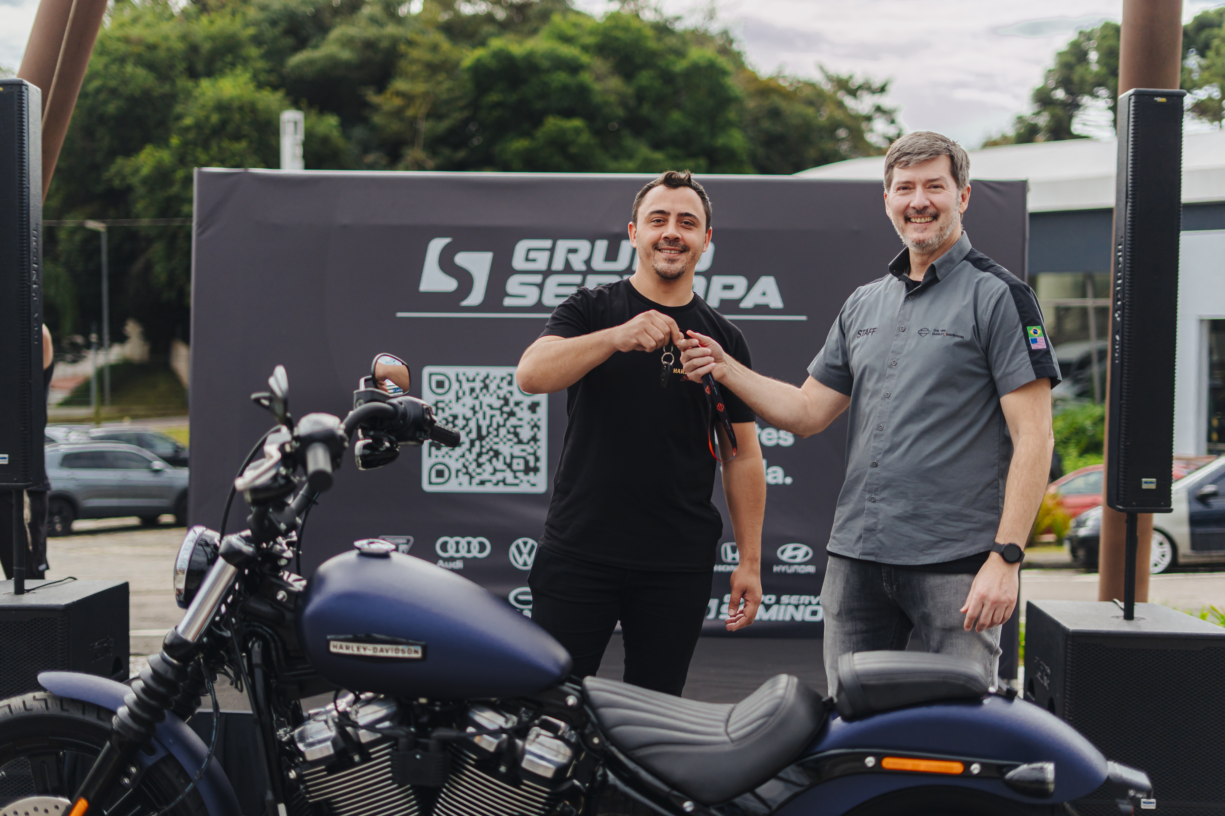Do test drive à realização do sonho: paranaense ganha Harley-Davidson 0km