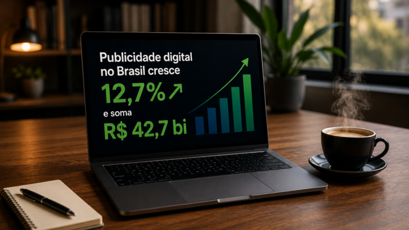 Publicidade digital no Brasil cresce 12,7% e soma R$ 42,7 bi