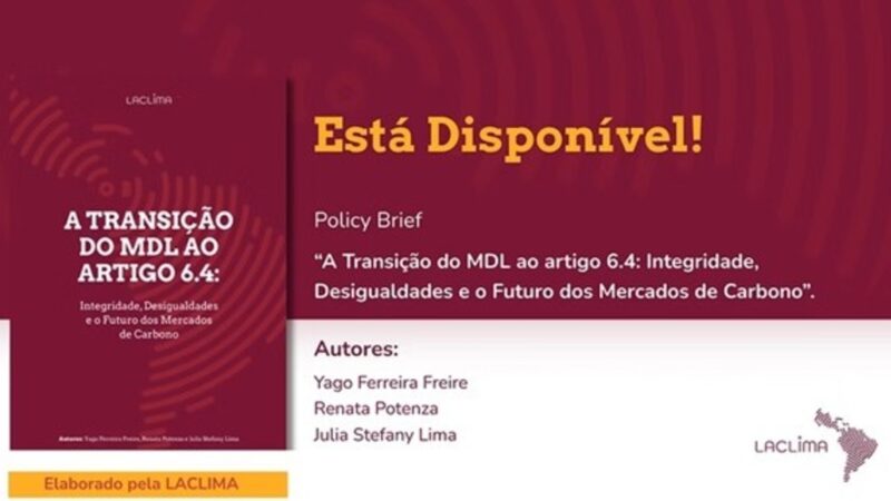 LACLIMA lança estudo sobre o novo mercado global de carbono