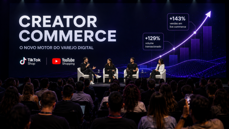 Creator commerce cresce e atrai TikTok e YouTube Shop