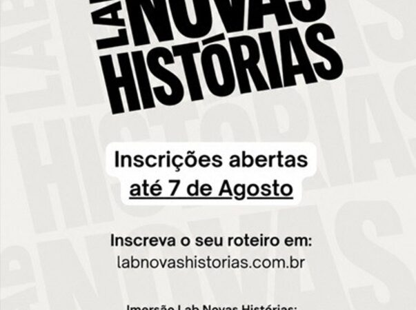 Inscrições do Lab Novas Histórias estão em seu último dia