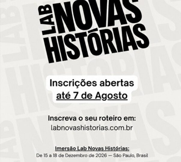 Inscrições do Lab Novas Histórias estão em seu último dia