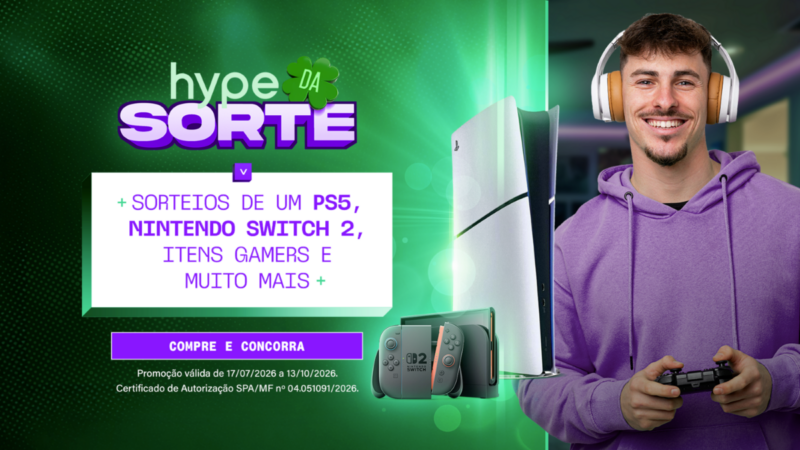 Hype Games distribui mais de 800 prêmios em ação para gamers