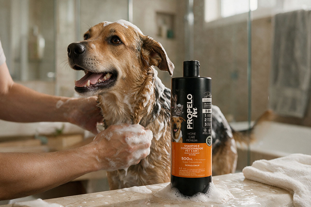 Propelo leva cuidado profissional para banho de pets em casa