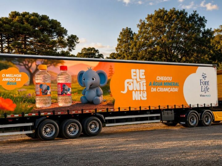 Carreta do Elefontinho começa a percorrer o Paraná e leva nova marca infantil da Font Life para mais perto das famílias